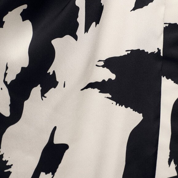 NWT Lulus Bring Me Back To You Black and White Print Strapless Midi Dress - Picture 6 of 9